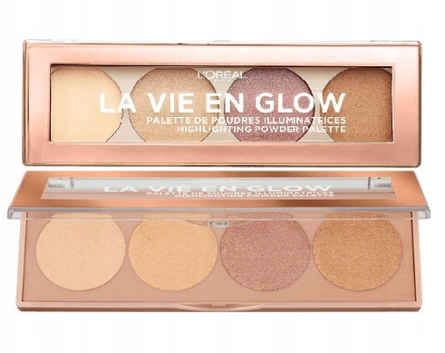 Loreal La Vie En Glow Highlighting Powder Palette paletka rozjasňovačů 01
