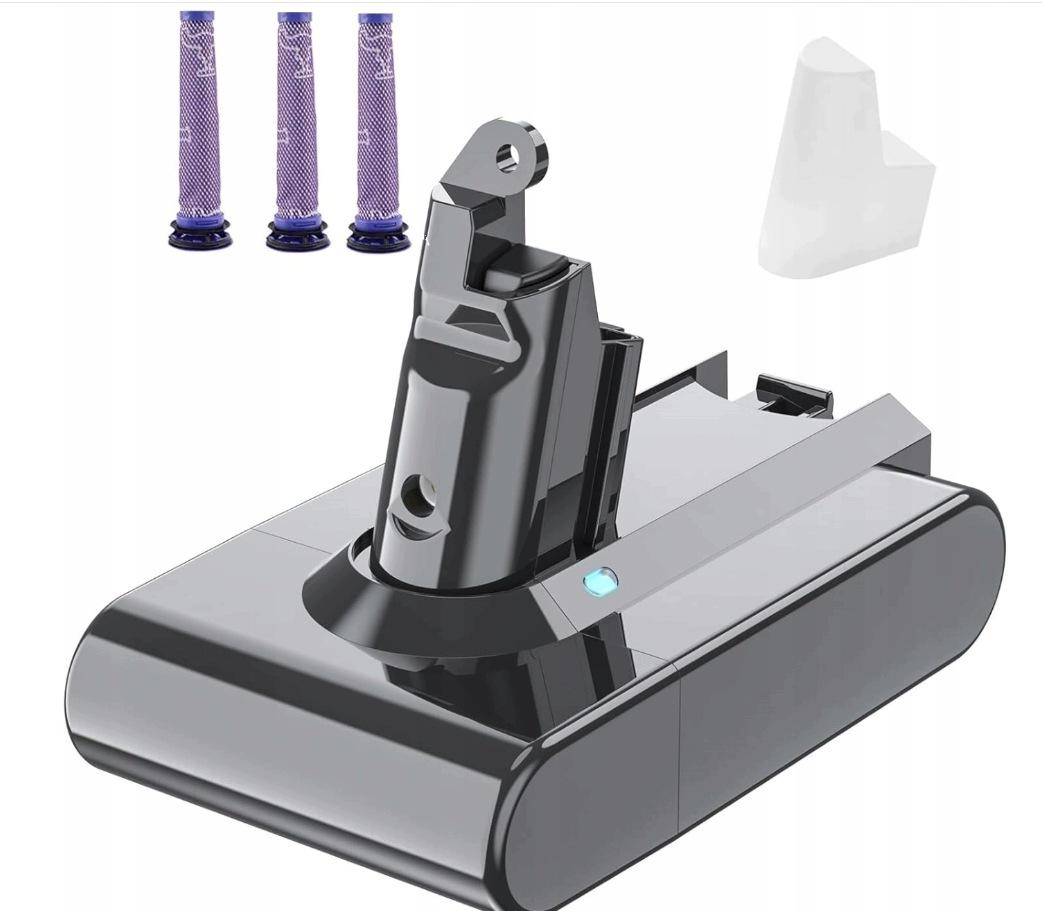 Náhradní Akumulátor Pro Dyson V6 21,6 V, 6000 mAh 3 Filtry DC58, DC59...