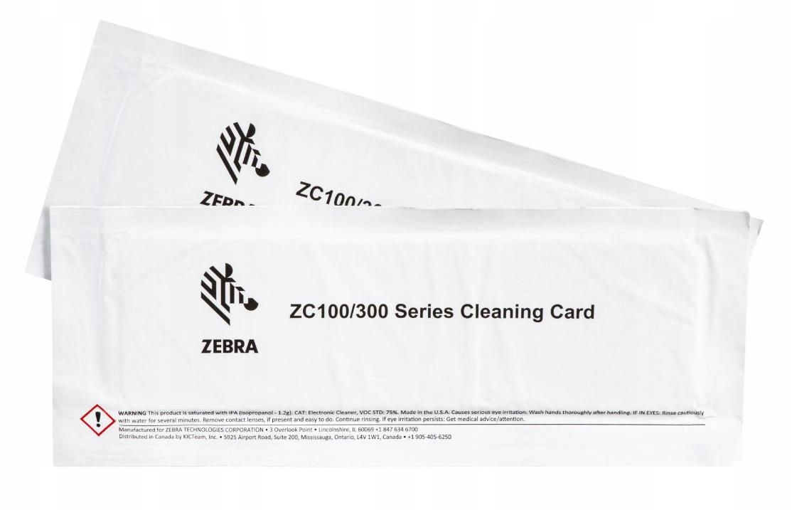Zebra Cleaning Card Kit (Improved)