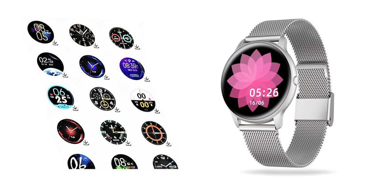 ZEGAREK SMARTWATCH DAMSKI G. ROSSI SREBRNY ELEGANCKI NA PREZENT + TOREBKA Lokalizator GPS nie