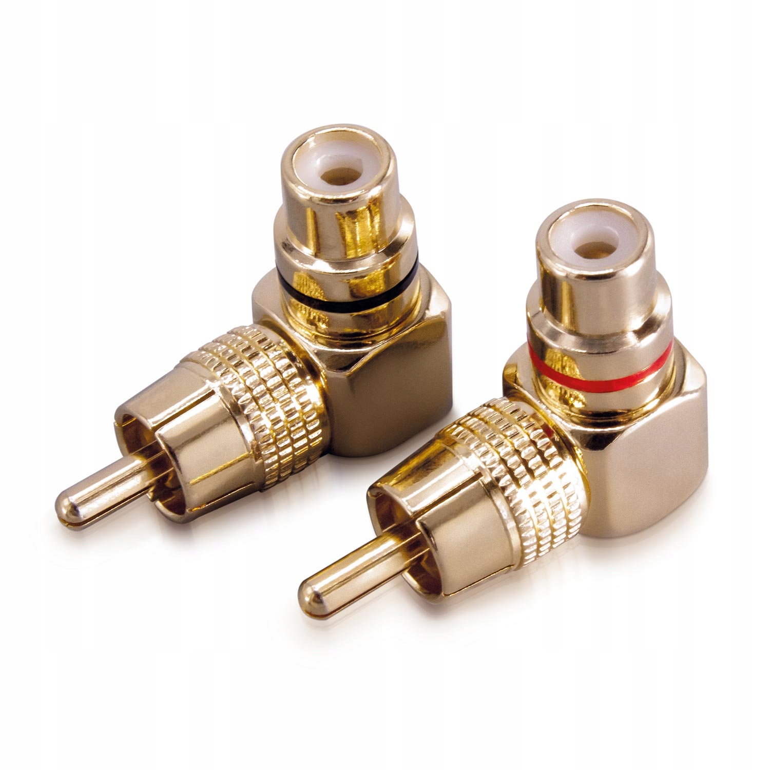 Sinuslive CWS adapter kątowy na przewód kabel RCA / CINCH 2szt (kmpl)