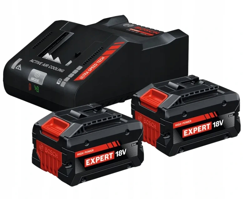 Bosch Akumulator 18V 8,0Ah Expert 2szt. Ładowarka Exal 18V-160