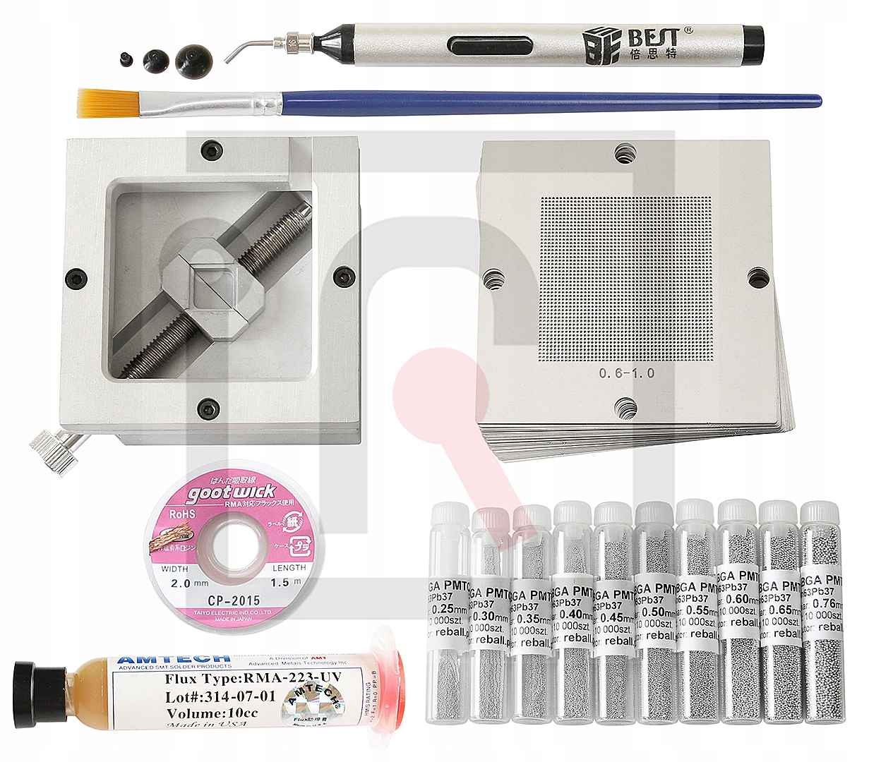 Univerzální Síta Bga Set 90mm 27ks Příslušenství