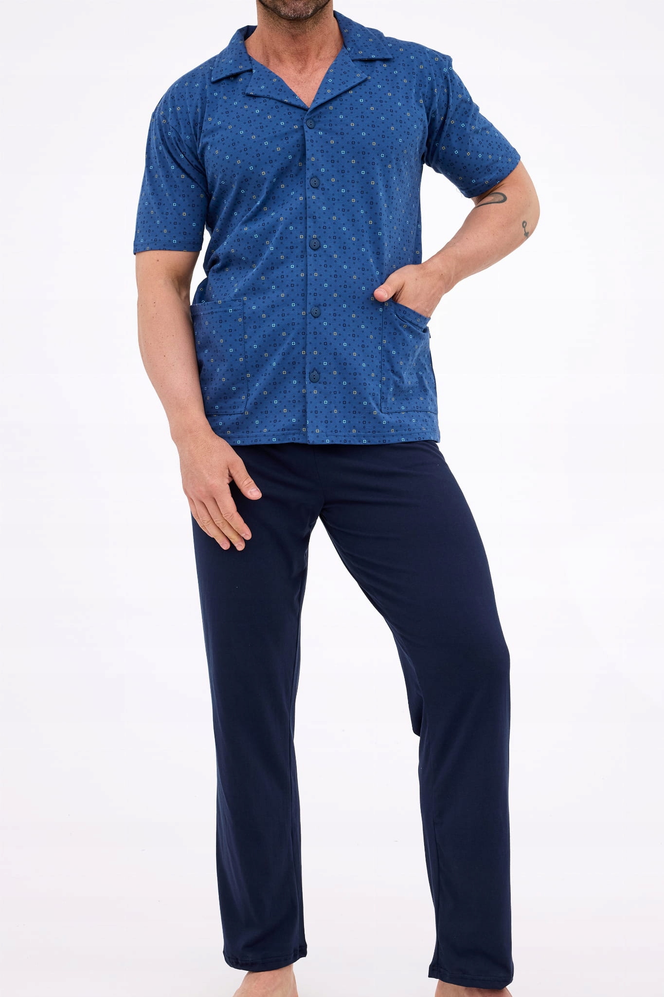 Rozepínací pánské pyžamo Cornette 318/57 [Velikost M]