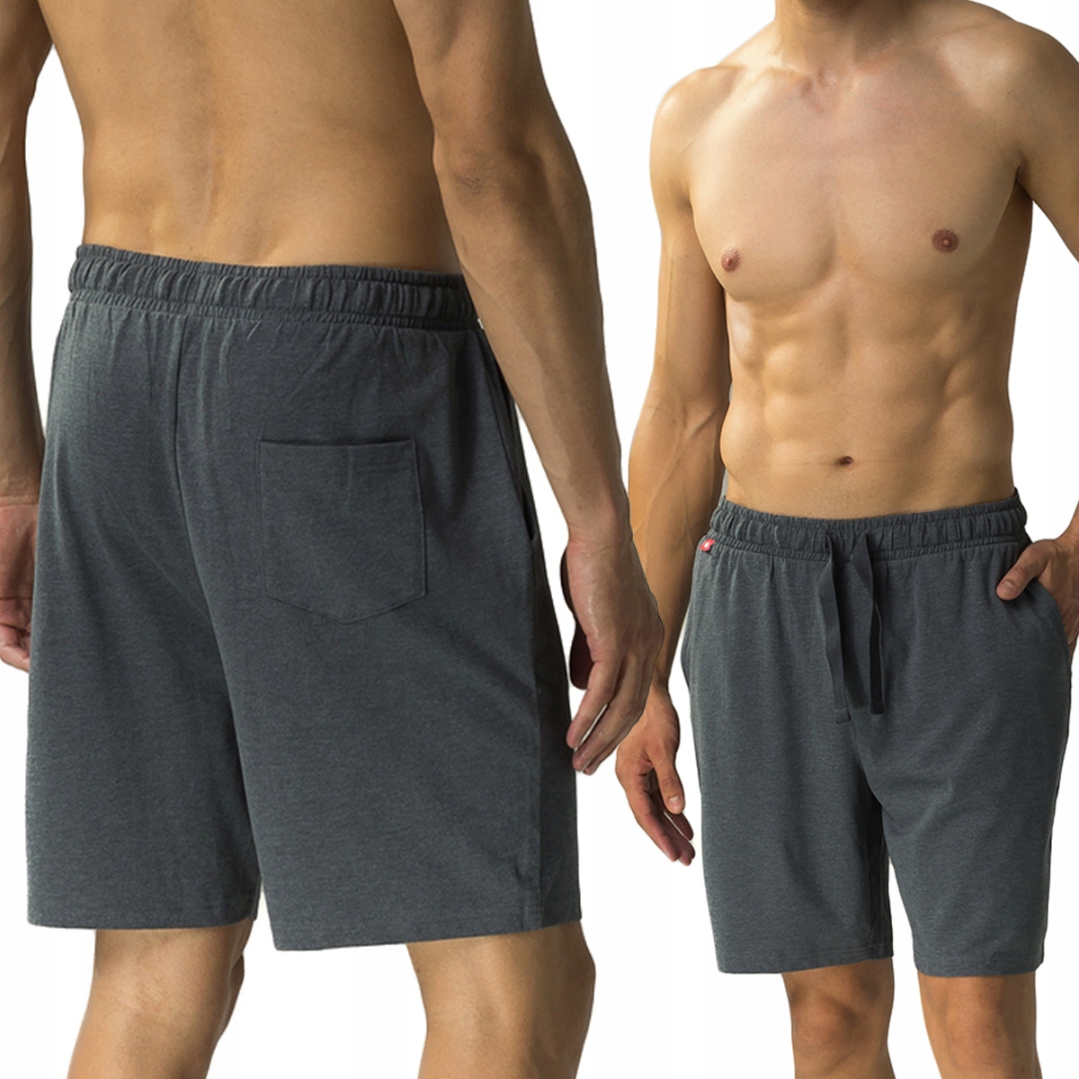 Teplákové Šortky Atlantic NMB-039 kraťasy pyžamové kraťasy 100% Bavlna M