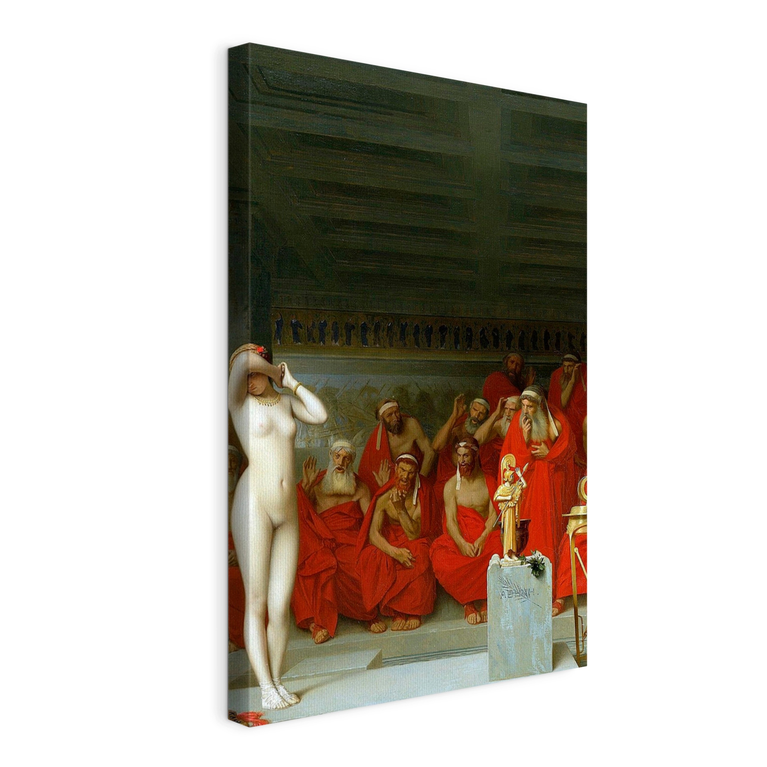 Obraz na plátně Gérôme Fryne odhalený před Areopagem 120x80 cm