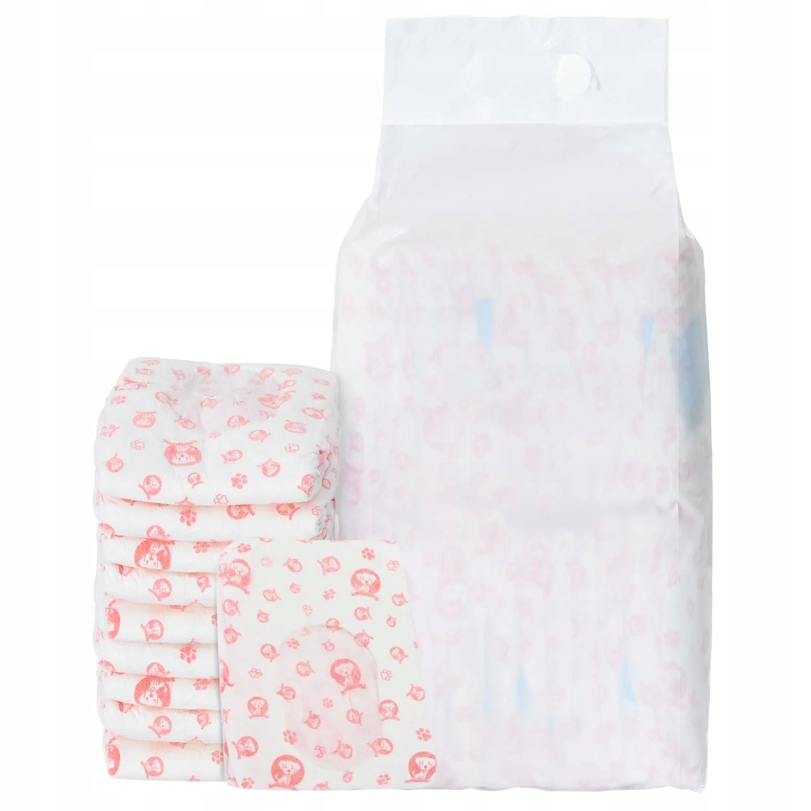 Jednorázová dámská plenková vložka pro psy 30 pcs Bílý L