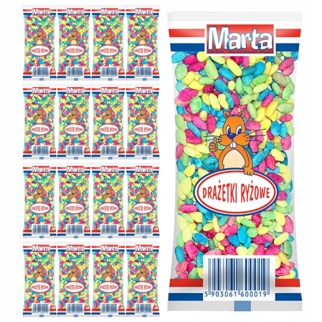 Levně Marta ovocné rýžové dražé 30g x 20 kusů