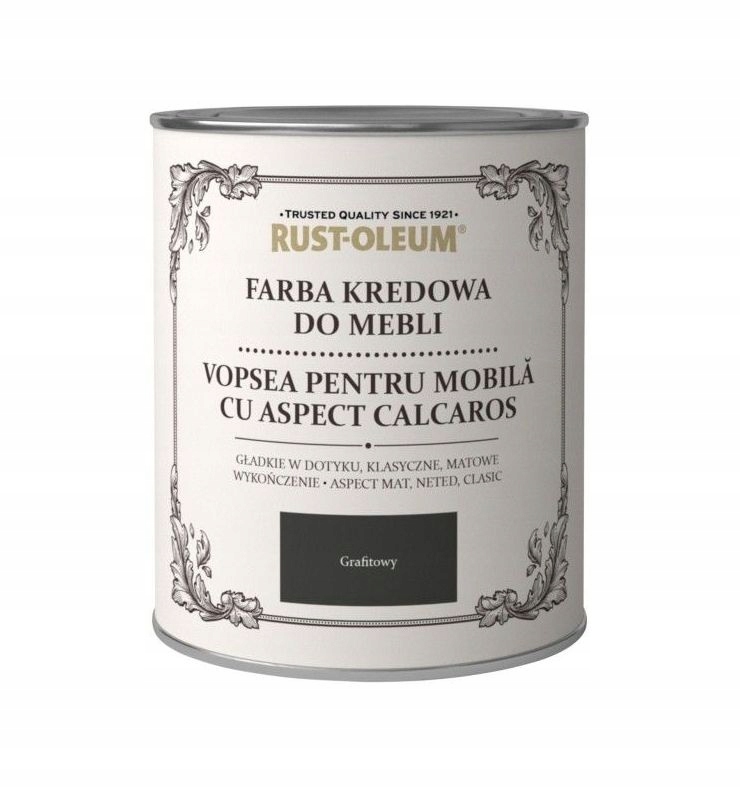 FARBA KREDOWA DO MEBLI RUSTOLEUM GRAFITOWY 0,125L
