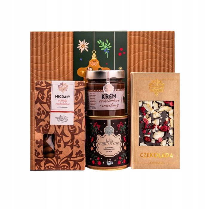 Levně Vánoční sada Schronisko Bukowina mandle čokoládová koule krémová