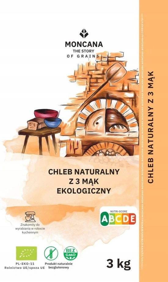Bezlepková mouka na chléb Bio 3 kg Mix 3 Pohanková mouka Rýžová