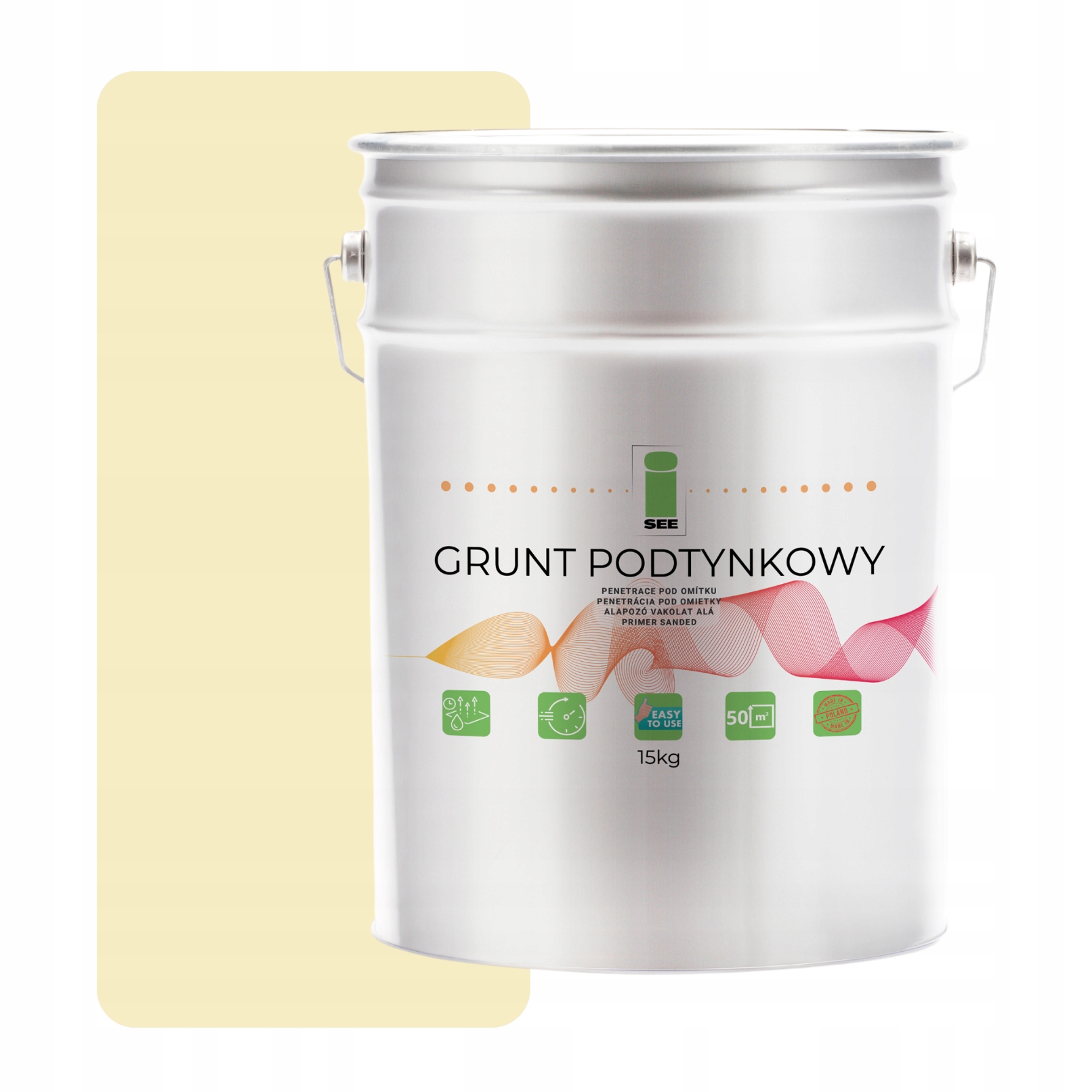 Podklad Pod Fasádní Silikonovou Omítku Žlutý, Světlý, 15 Kg