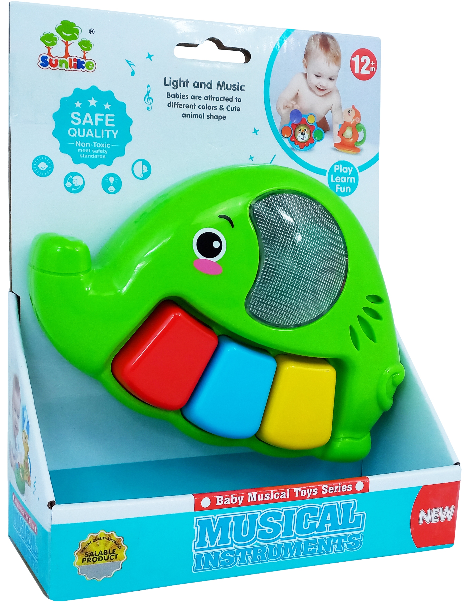 PIANINKO MUZYCZNE SŁOŃ SŁONIK