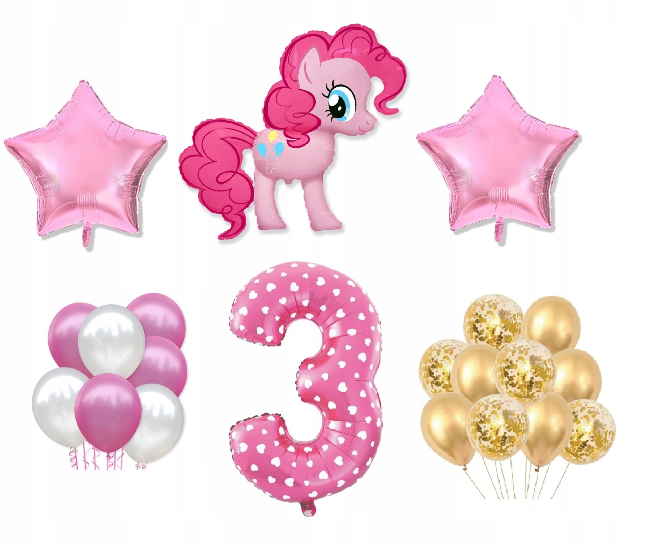 

Mini Zestaw My Little Pony 3 Urodziny Balony Kucyk