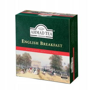 Levně Ahmad English Breakfast EX100 sáčků s přívěskem