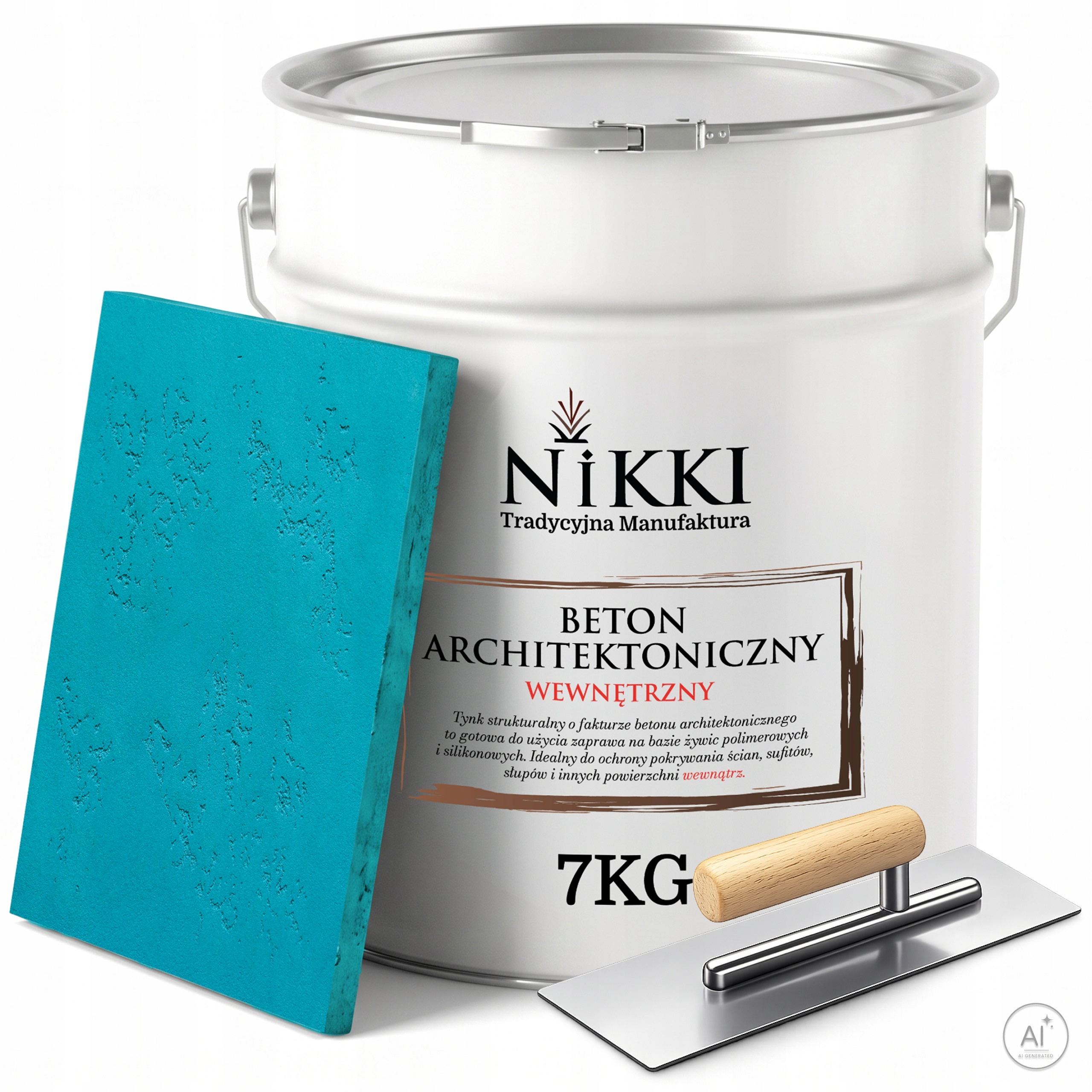 Dekorativní architektonický beton vnitřní 7 kg Tyrkysový Tmavý Paca
