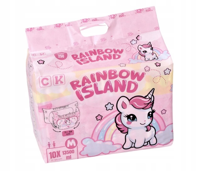 Rainbow Island pieluszki z folią M