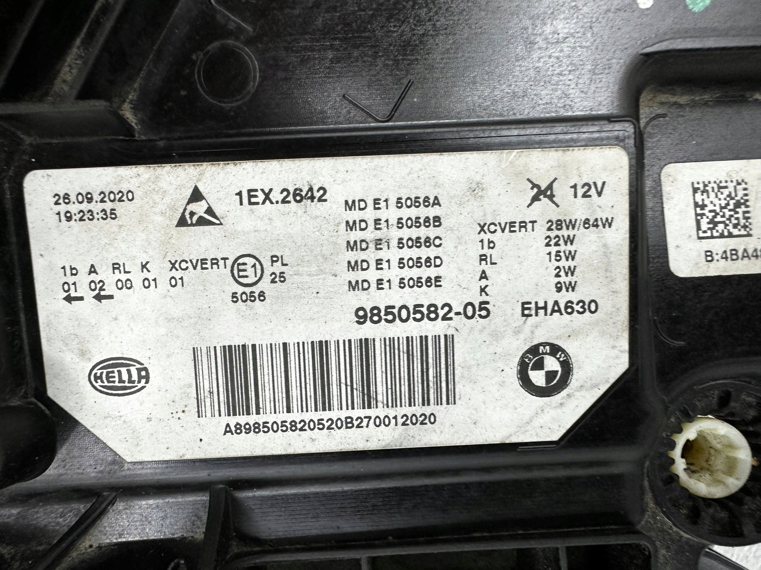 light front side right BMW 5 G30 G31 LCI LIFT 9850582