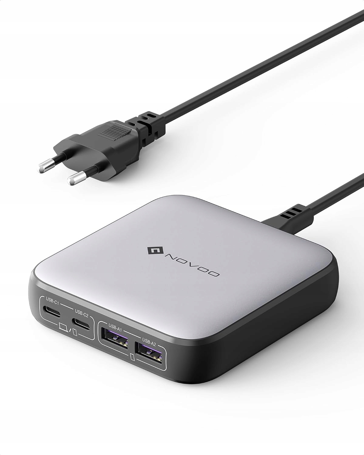 Nabíjecí Stanice Novoo RG65, Víceportová Nabíječka 65W Usb-c, Rychlý
