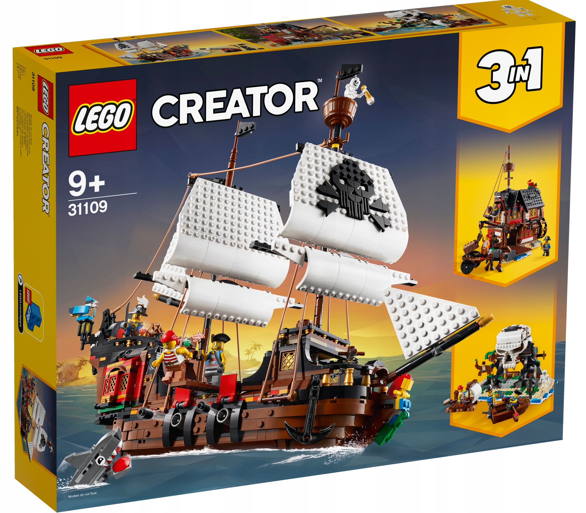 Lego Creator пиратский Корабль 3 в 1 31109