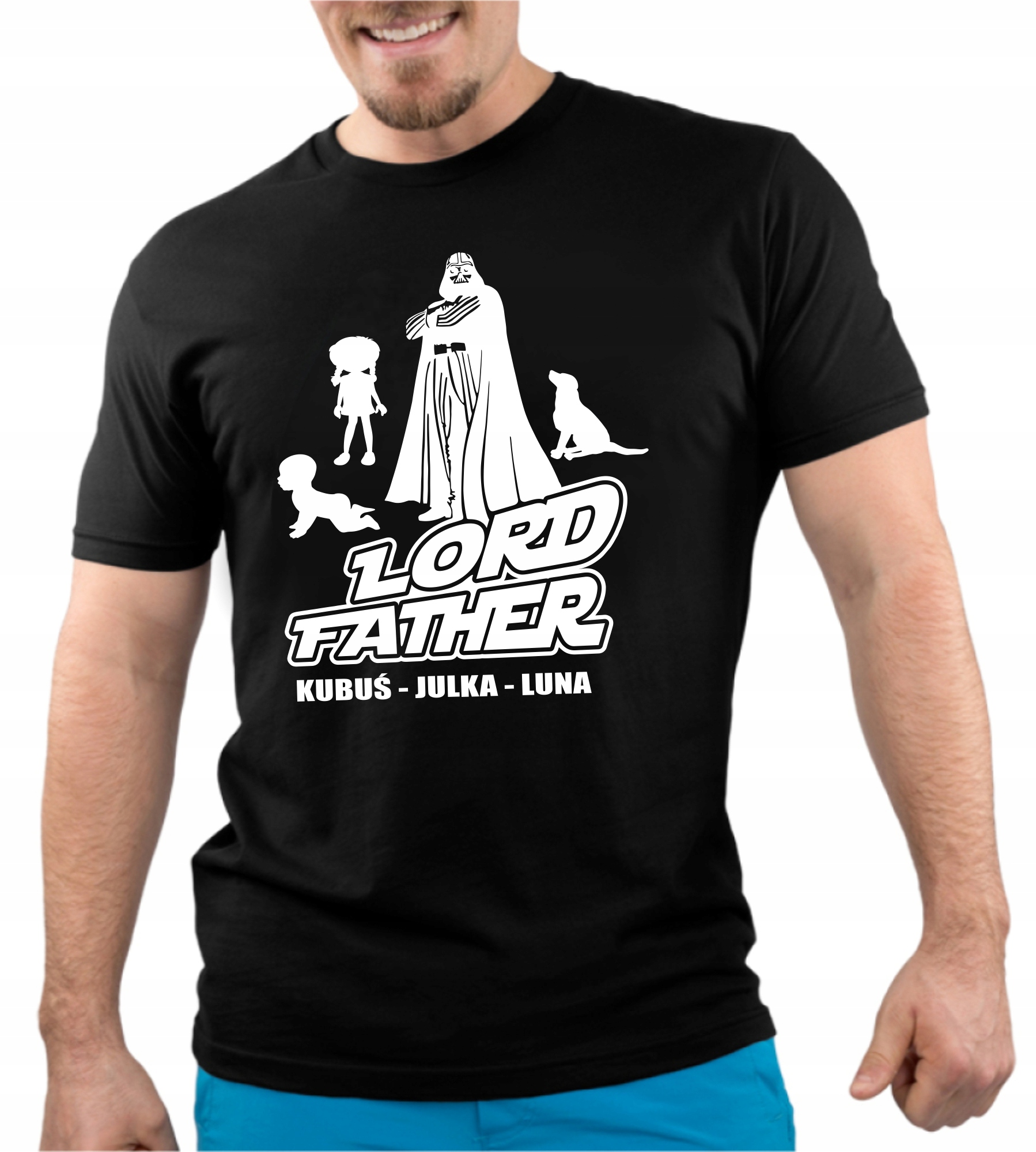 

Koszulka Dzień Ojca Taty Lord Father Matki Mamy