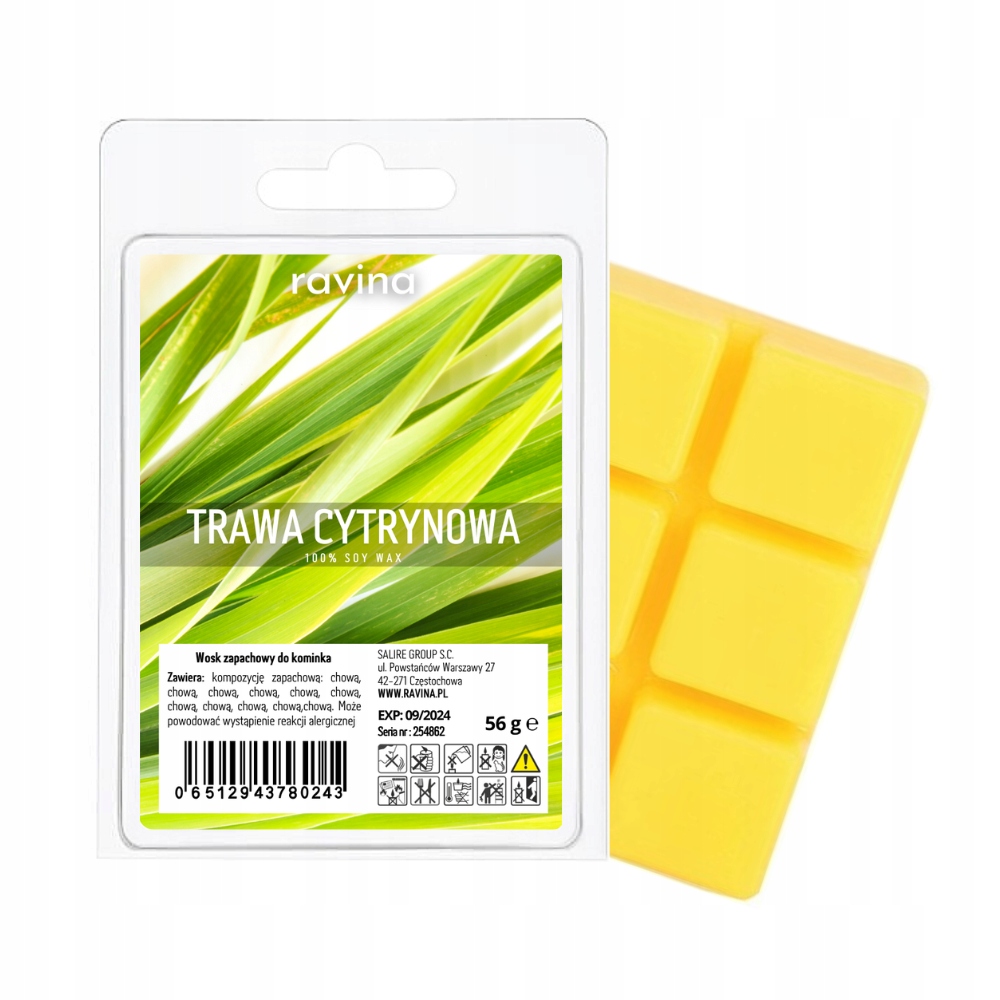 

Wosk zapachowy zapach do kominka Trawa Cytrynowa