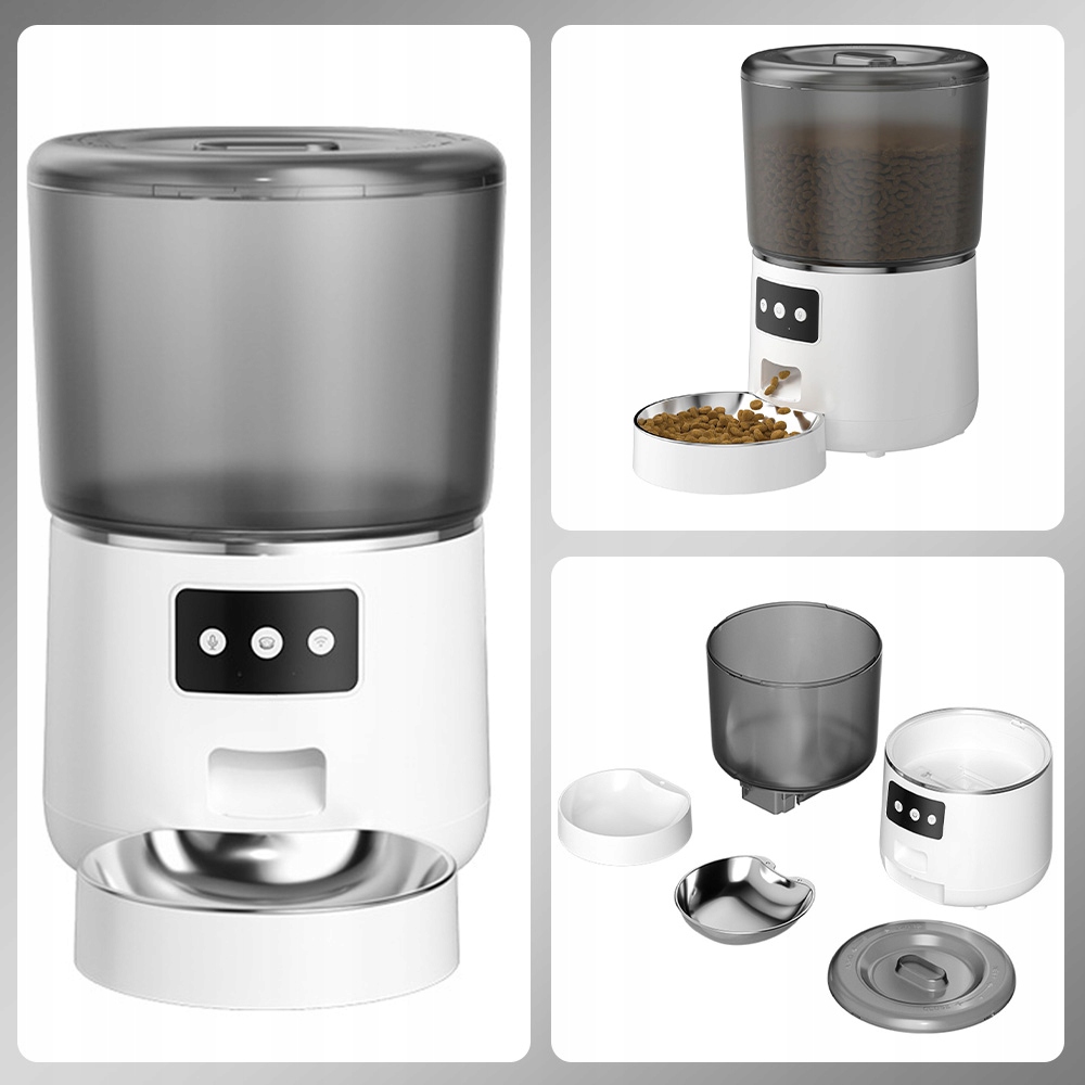 Levně Automatické Krmítko 4L Pro Kočky S Dvojitým Napájením