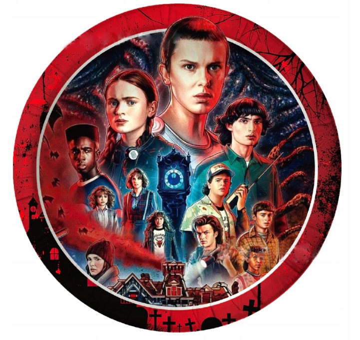 

Talerzyki Jednorazowe Stranger Things Talerze 10SZ