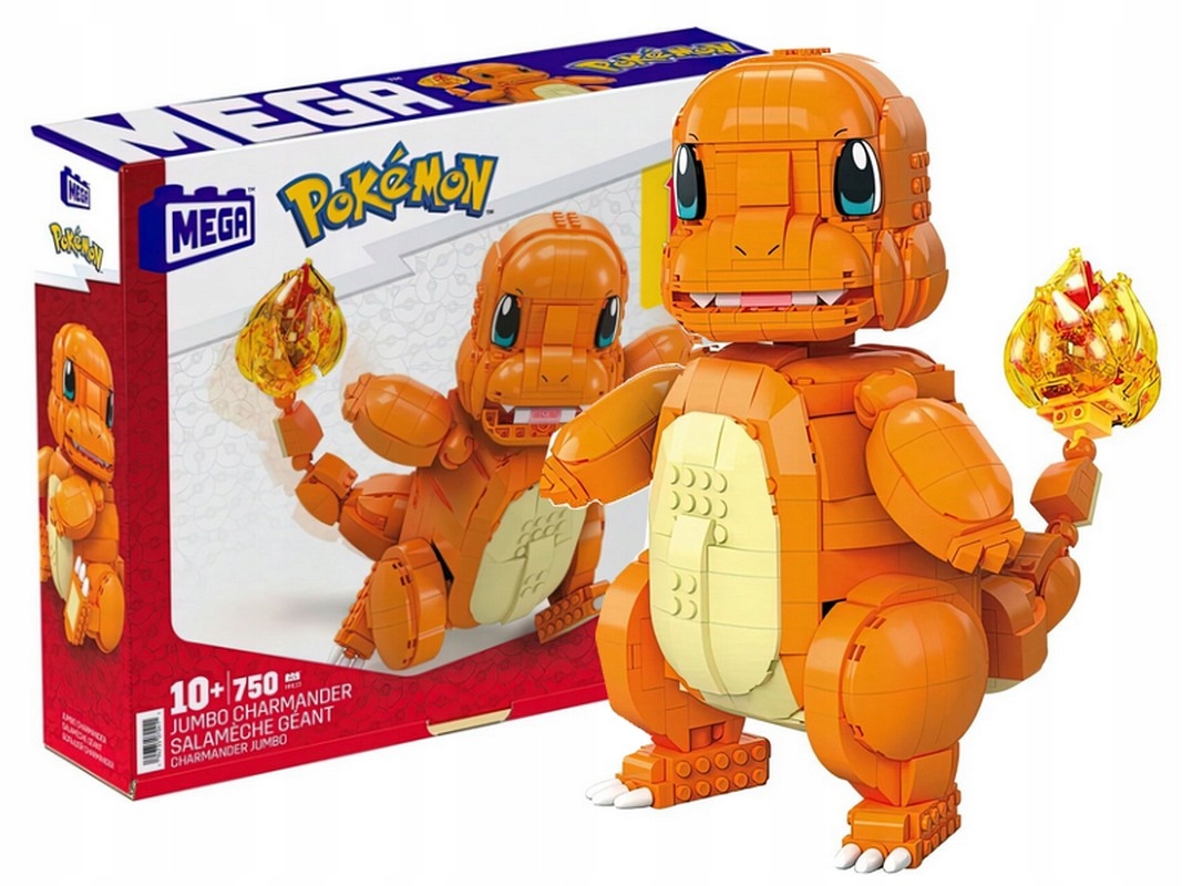 MEGA Pokemon Duży Charmander Zestaw klocków Seria Mattel