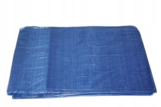 PLANDEKA 4x5m SOLIDNA WYTRZYMAŁA MOCNA NIEBIESKA