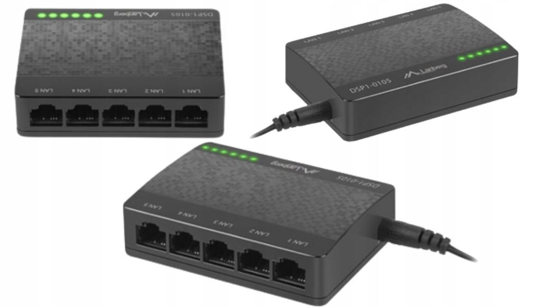 Switch desktop 5-port 100MB/s Lanberg DSP1-0105