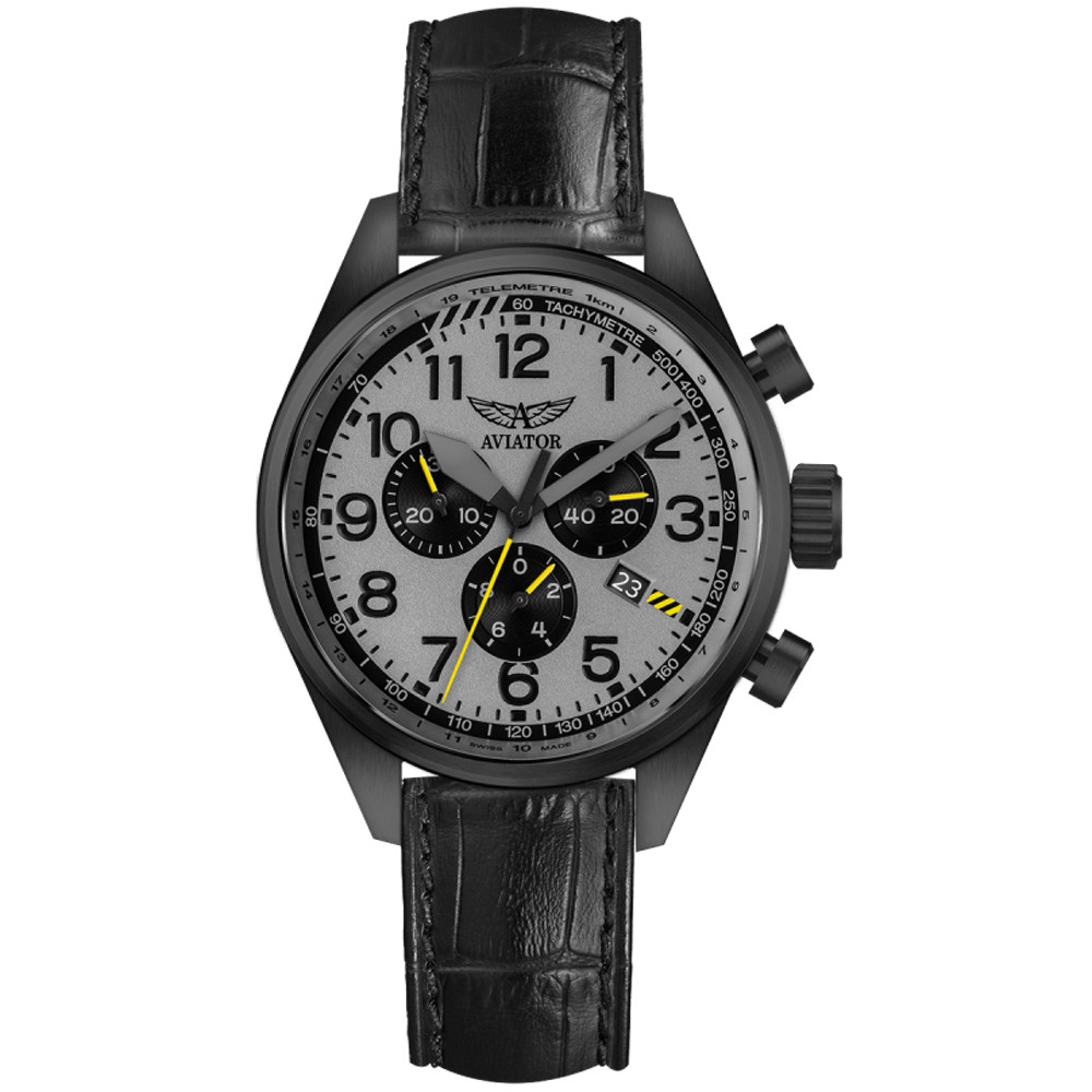 Zegarek Męski Aviator V.2.25.5.174.4 czarny pasek
