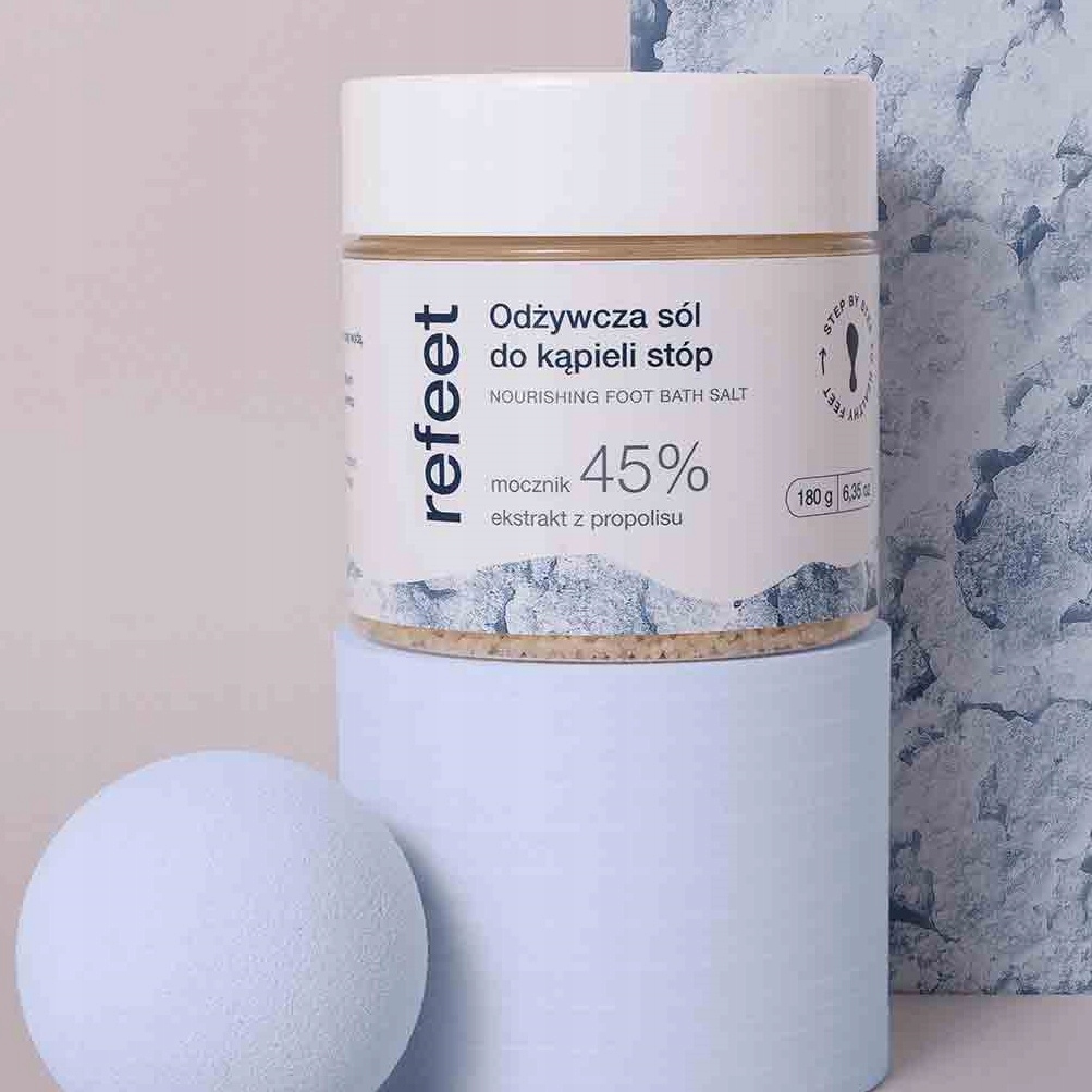 SÓL DO KĄPIELI STÓP MOCZNIKIEM 45% Propolis nawilżająca RELAKSUJĄCA Refeet Rodzaj inny