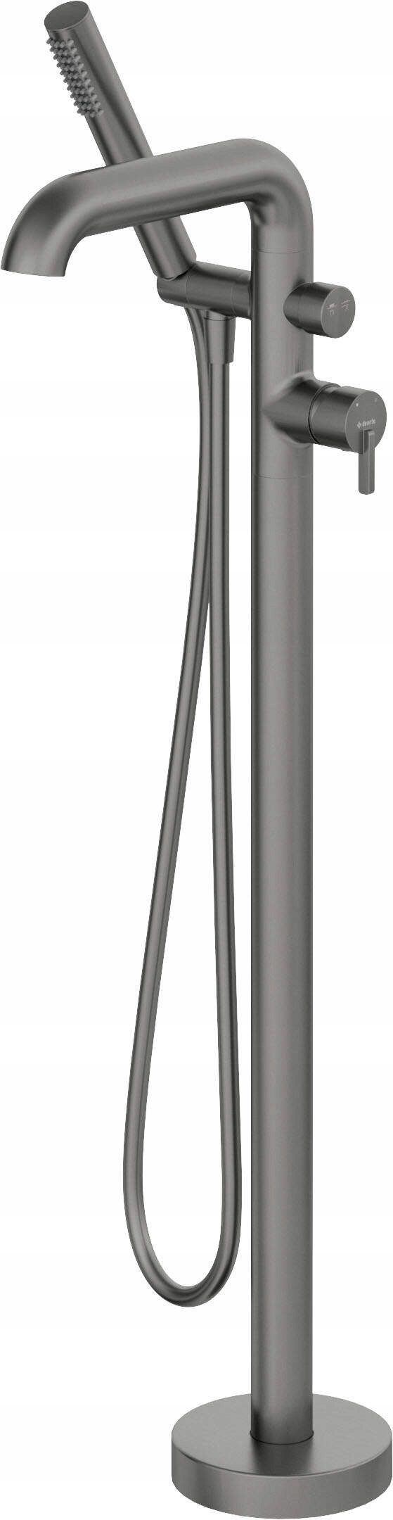 Voľne stojaca vaňová batéria Titanium so sprchovacím setom Mosadz