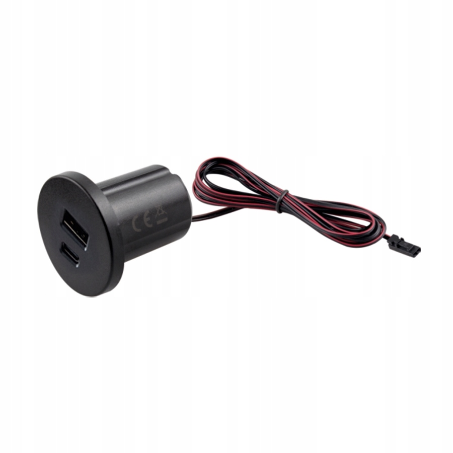 Usb nabíječka A+c 12 V DC zapuštěná do nábytkové desky