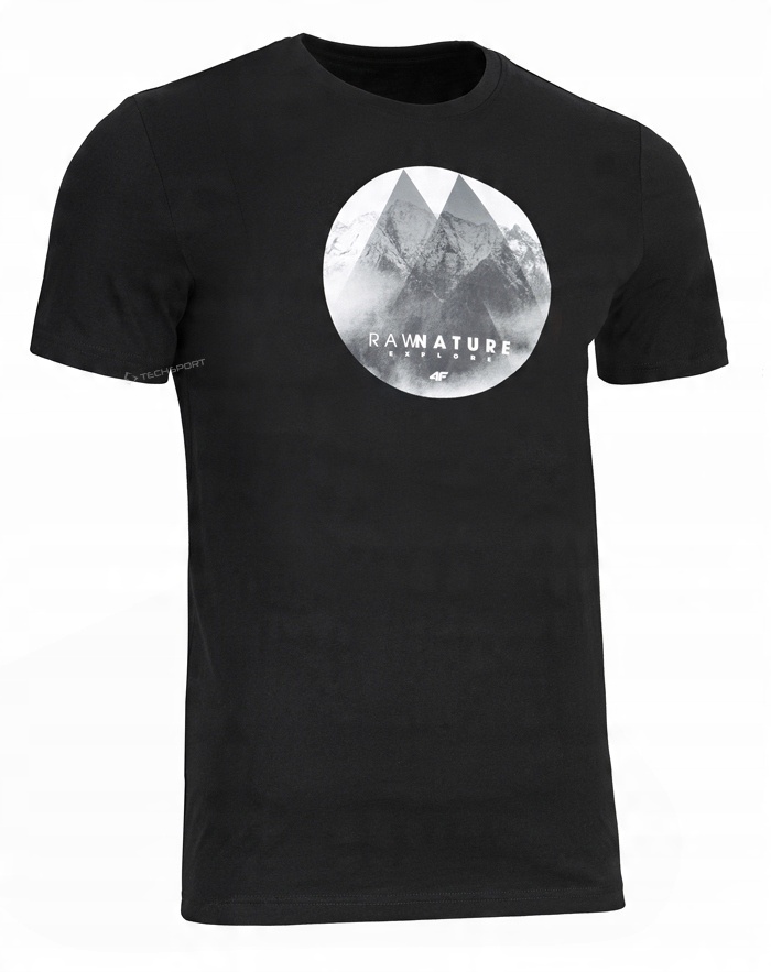 

4F Męska Koszulka T-shirt Bawełna / rozm M