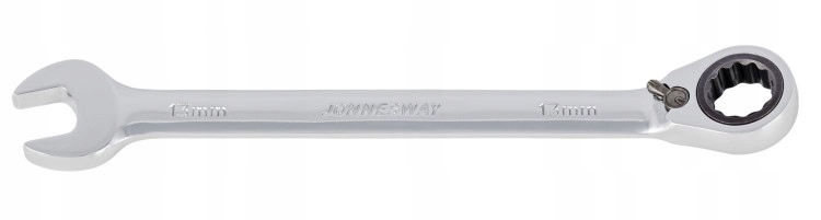 Jonnesway Klucz Płasko-oczkowy Z Grzechotką 90 zębów L-p 13mm