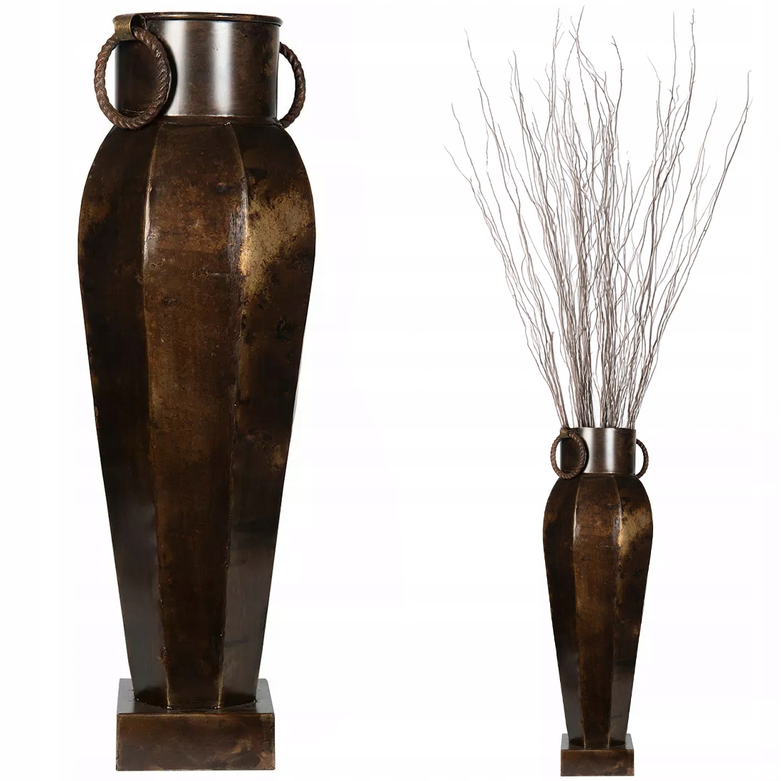 Podlahová Váza Vysoká 64 cm Velká Do Obývacího Pokoje Domu Retro Loft Na Větve