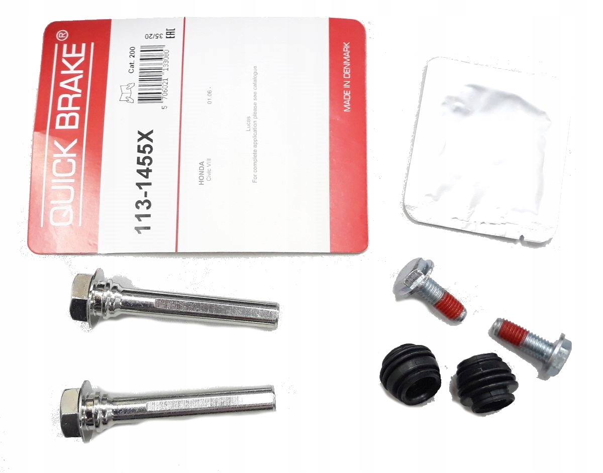 HONDA CIVIC VIII FN FK 05- ZESTAW NAPRAWCZY PROWADNICE ŚRUBY ZACISKU PRZÓD