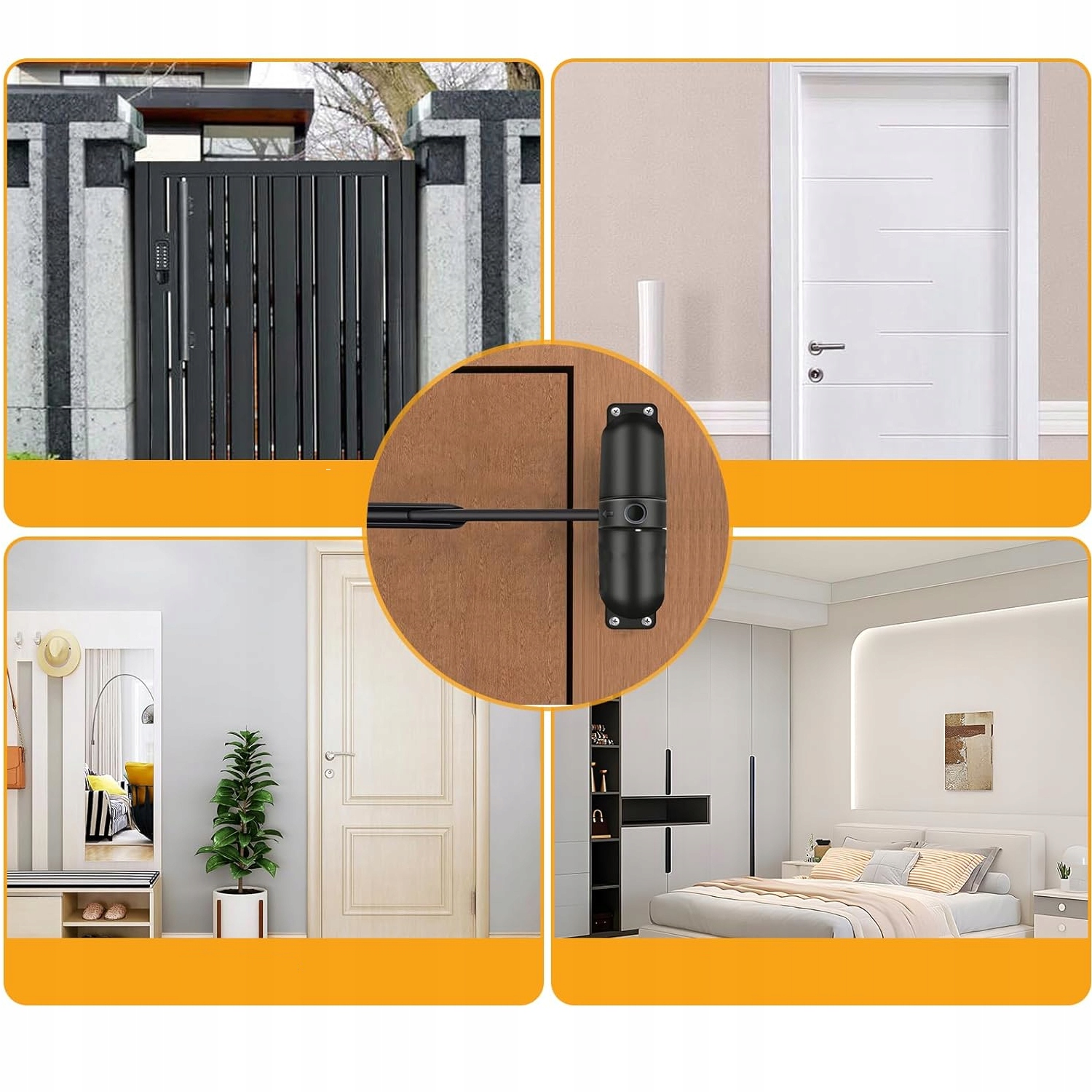 SAMOZAMYKACZ ZAMYKACZ DOMYKACZ OGRODOWY DRZWIOWY FURTEK DRZWI BRAM Marka Handmet