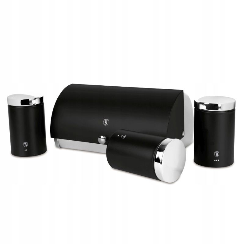 Berlingerhaus BH-6733 sada dóz na potraviny 4 ks Matte Black Collection