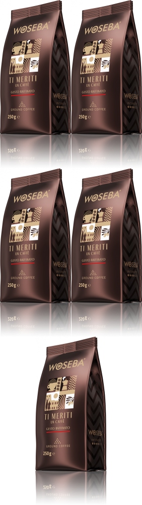 Woseba Meriti Gusto Raffinat 250g kawa mielona x5
