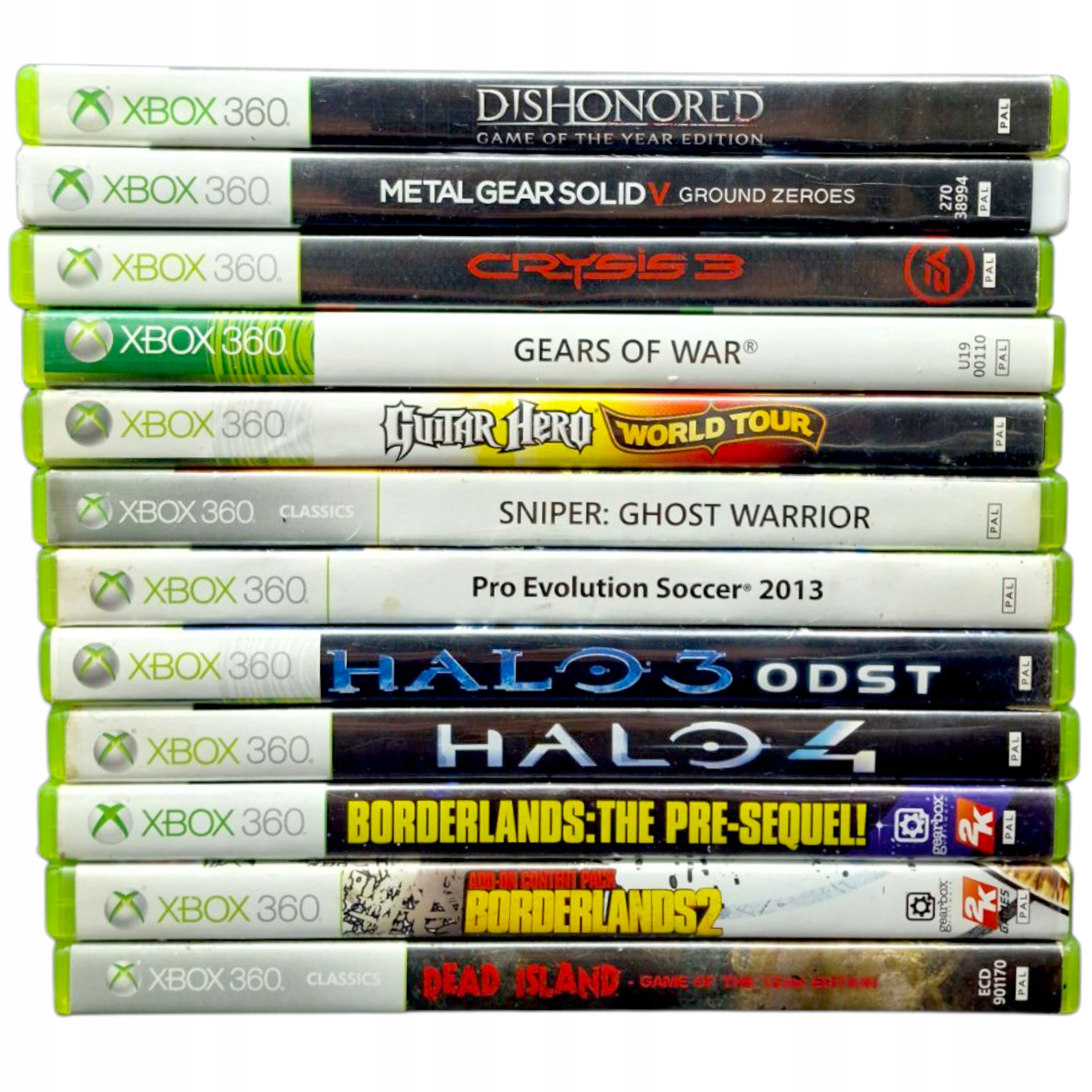 ZESTAW 9 GIER NTSC-U XBOX 360 USA GRY + GRATIS Xbox 360 pudełkowa