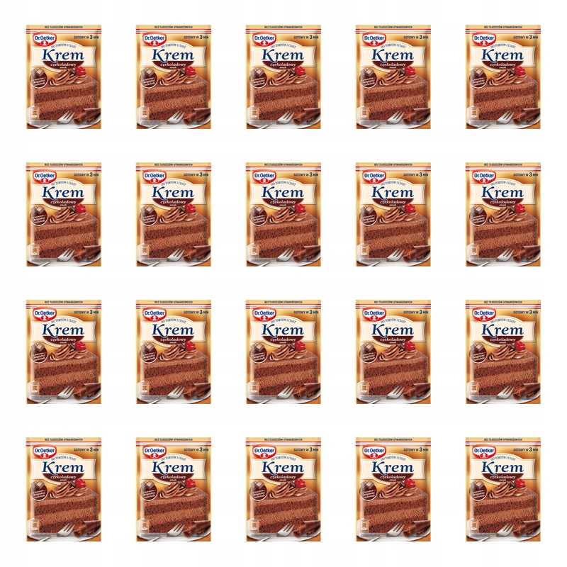 Dr. Oetker Krém na dorty a koláče s čokoládovou příchutí 127 g X20
