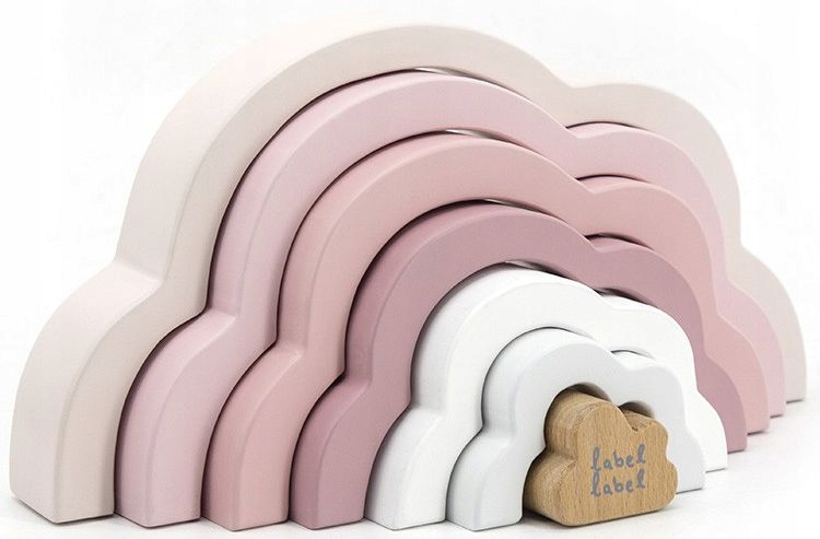 

Label Label Puzzle Tęczowa chmurka Różowy