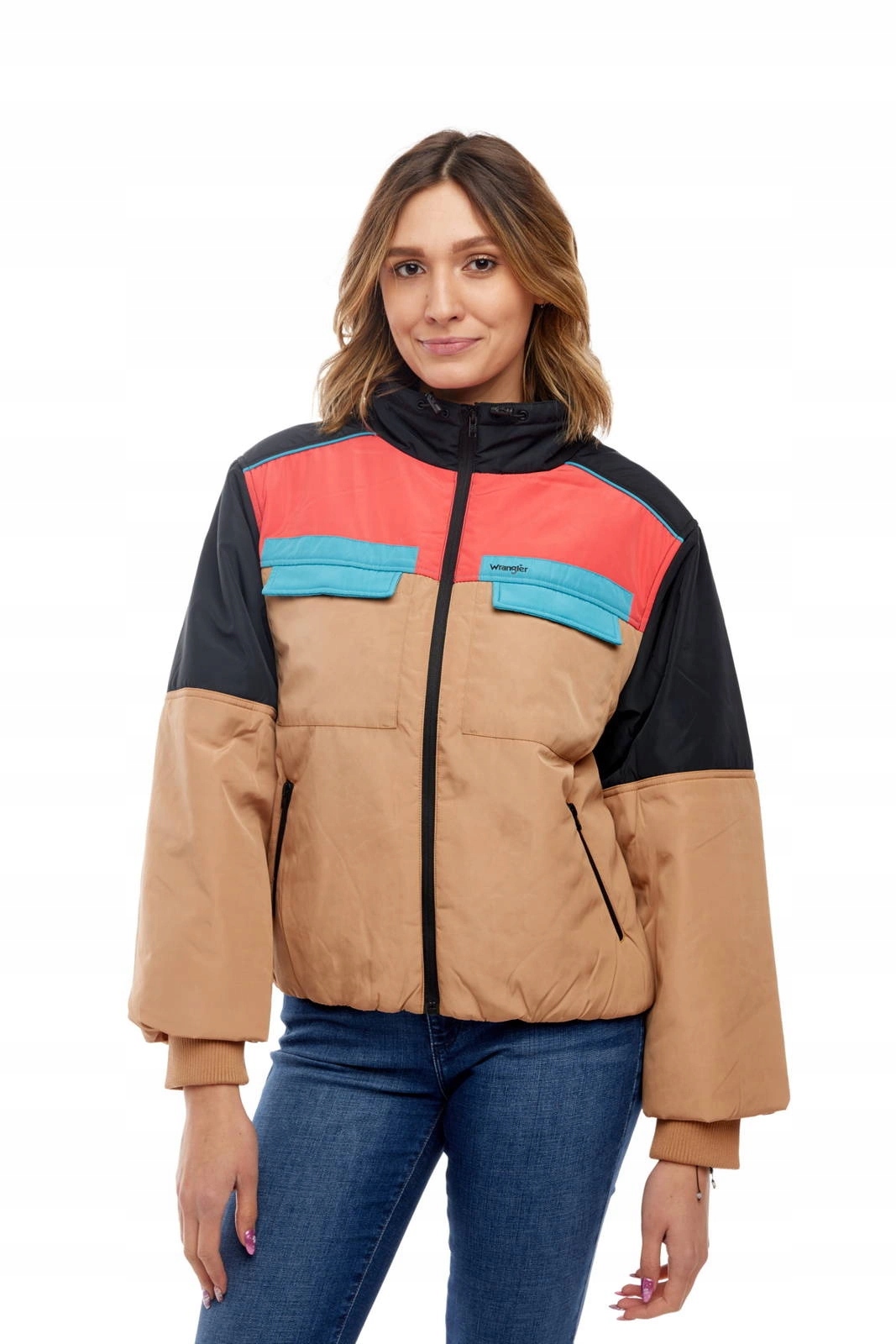 Dámská bunda Wrangler Utility Jacket Pyramid Sand W4Q1YJC01 S
