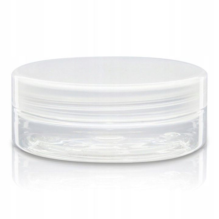 

Pudełko plastikowe 50ml z nakrętką bezbarwną Pp