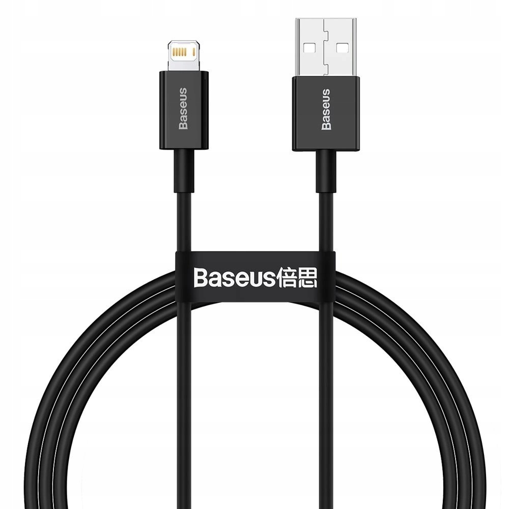 Baseus Superior kabel Usb Lightning 2,4 A 1 m czarny (CALYS-A01)