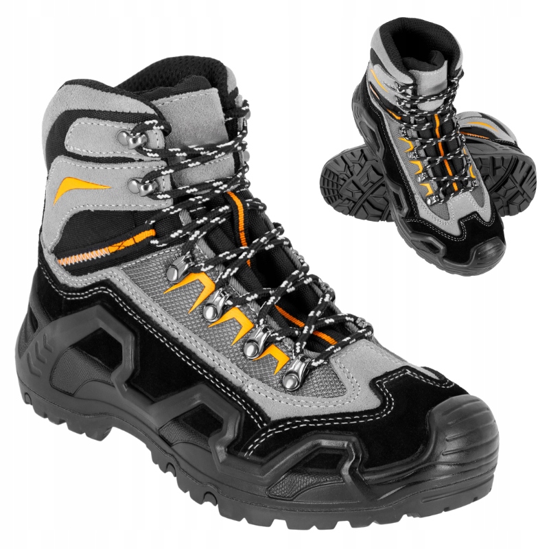 Pánské trekové vysoké taktické horské sportovní kožené boty vel. 40