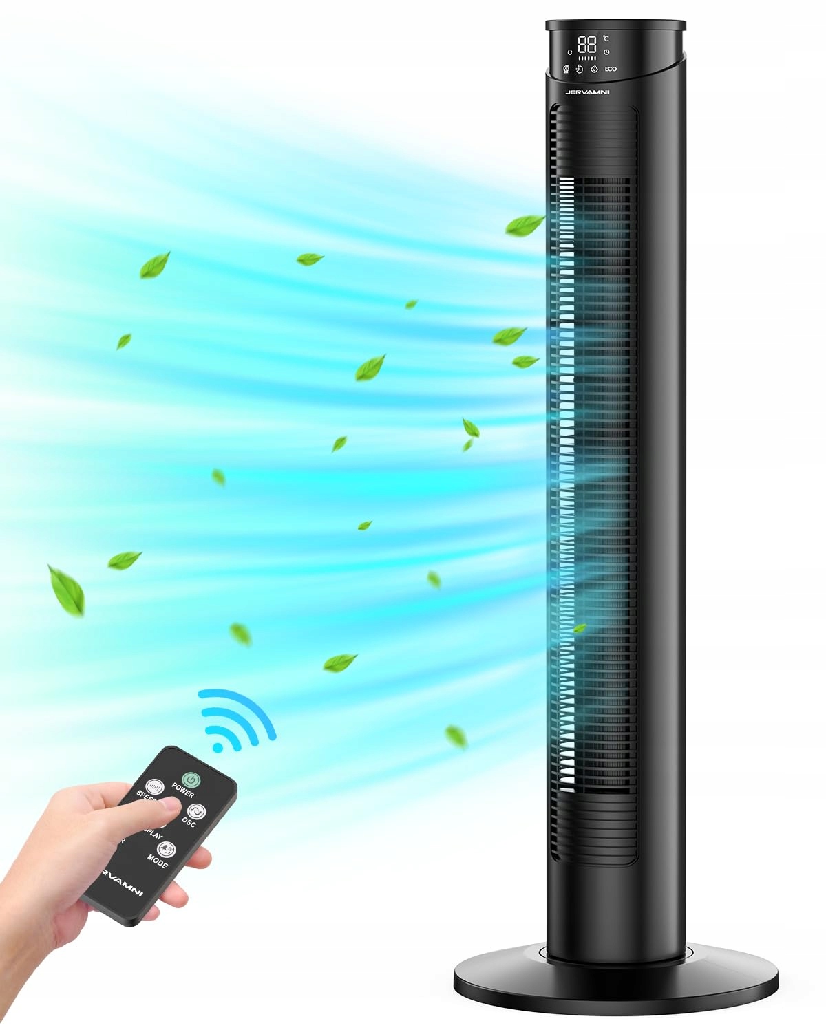 Klimatizátor Vežový Ventilátor Jervamni Stĺp Pilot Časovač 12H Sada